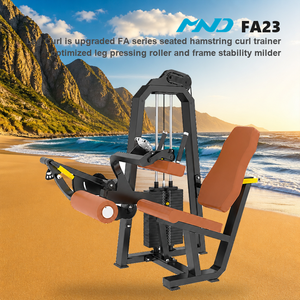 Machine à flexions de jambes assises à sélection de poids MND FA23, équipement de musculation professionnel pour centre de fitness commercial - Product Image 1