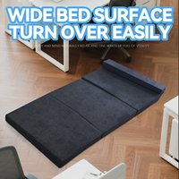 Matelas en mousse à mémoire de forme personnalisable à quatre volets housse en tissu lavable moderne pour la maison hôpital voyage-couchage d'invité pliable complet
