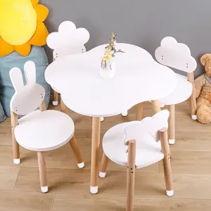 Well Design Kids Study Desk Lifting Design Easy Clean Chair Kids Drafting Table Children Peanut Desk Wooden Toys