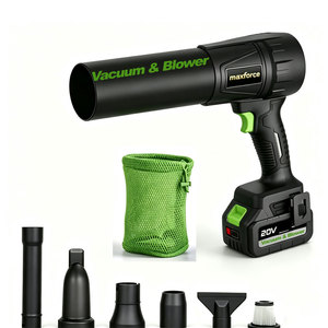 <span class=keywords><strong>Souffleur</strong></span> et <span class=keywords><strong>aspirateur</strong></span> sans fil 20V 2 en 1, <span class=keywords><strong>souffleur</strong></span> électrique portatif rechargeable avec réglages de vitesse variables pour le nettoyage du jardin - Product Image 1
