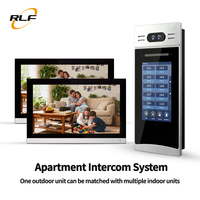 Vidéophone pour immeuble d'appartements, reconnaissance faciale, appel vidéo bidirectionnel, moniteur intérieur 10 pouces, résistant à l'eau, application Tuya RLF