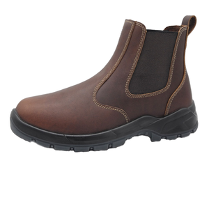 ハイトップ通気性安全靴男性用アンチスマッシュパンク防止メッシュアッパー建設現場ワークブーツソフトデュアル密度PU - Product Image 1