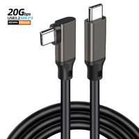 Cable USB 3.2 C a C de Alta Velocidad JMAX 20Gbps 4k 60HZ 100W para Auriculares VR, Cable de Carga Rápida para PC Gaming y Android, para Cargadores USB C