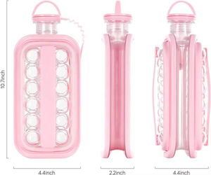 Bacs à glaçons chauds pour congélateur 2 en 1 <span class=keywords><strong>bouteille</strong></span> de moule à glace Portable avec couvercle la boule de glace sanitaire fait la bouilloire - Product Image 2