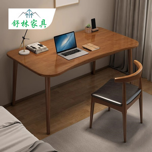 Solid Wood <b>Desk</b> Nordic Style 80cm100cm120cm140cm <b>Simple</b> Design For Bedroom Home Office Study <b>Desk</b> - Product Image 1