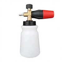 Pistolet à mousse en acier, lance à neige, canon à eau haute pression, bouteille de nettoyage, lavage de voiture