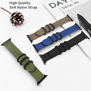 Bracelet de montre en nylon réglable 38/42 mm, vente chaude 2024, bracelets de montre intelligente pour <span class=keywords><strong>iWatch</strong></span> séries <span class=keywords><strong>1</strong></span> 2 3 4 5 6 7 - Product Image 5