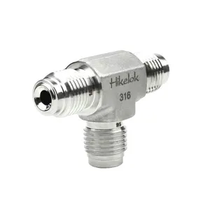 Filtros de ajuste de tubo de alta presión tipo SWAGELOK Hylok extremos LOK juntas en T SS316 filtro reemplazable