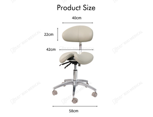Tabouret dentaire de siège de selle de meubles dentaires de clinique dentaire pour des chaises d'hôpital d'assistant de dentiste - Product Image 2