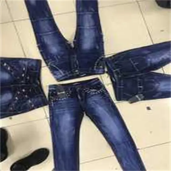 clearance low price denim used jeans for man woman female male in stock