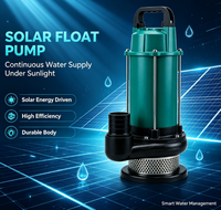 Pompe à eau solaire flottante hors réseau, grande puissance, pour drainage des étangs et alimentation en eau du bétail
