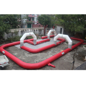 Pista de Carreras Inflable de PVC de Alta Resistencia y Diseño Personalizado de Alta Calidad, Certificada por la CE, para Go-Karts y Motocicletas, con Soplador, Fácil de Instalar - Product Image 2