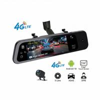 Écran tactile 9,66'' 4G LTE 3CH, caméra de recul intelligente avec ADAS DMS, grand angle de vue, 2+32g Android, assistance au stationnement