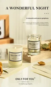 Vela Aromática de Cera de Soja 100% Natural Amber Cup Essential Luxury, Vela de Cera de Soja con Aceite de Fragancia en Frasco de Vidrio Ecológico para el Día de <span class=keywords><strong>San</strong></span> Valentín - Product Image 4