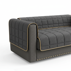 Boîte de rangement pour accoudoir de canapé d'hôtel de luxe, matériau floqué avant, protection de meubles - Product Image 1