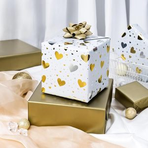 Burymento Gold Foil Heart Wrapping Paper 17 In X 32.8 Ft Reversible <b>Gift</b> <b>Wrap</b> For Valentine's Day Birthday <b>Wedding</b> - Product Image 4