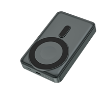 Batterie externe magnétique sans fil 2-en-1 18W 10000mAh à charge rapide avec support et batterie au lithium 18650 pour téléphones, montres et écouteurs