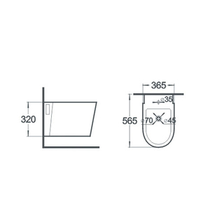 Лучшее качество Creavit настенная кастрюля унитаз биде - Product Image 6