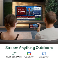 Outdoor 4K UHD Smart TV 65 75 86 Zoll 3000nits Hohe Helligkeit Wasserdicht Sonnenlicht-Lesbar LCD-Display IP65 Gewerbliche Qualität