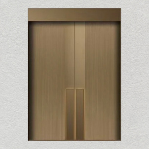 Tùy chỉnh thiết kế hiện đại nhập cảnh cửa an ninh nhôm phía trước cho khách sạn biệt thự thép mạ kẽm bọc thép cho ứng dụng bên ngoài - Product Image 1