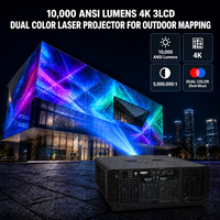 Projecteur laser 4K 10000 lumens, laser bicolore, 3LCD, contraste 5 000 000:1, 20000H, HDBaseT, DMX512 pour salle de conférence, auditorium