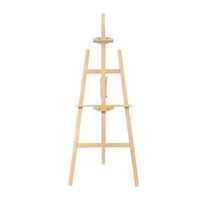 Natürlich Verarbeitetes Kiefernholz Staffelei in Verschiedenen Größen von 70cm bis 175cm Tragbarer Künstler-Studio-Malständer Ausstellungsständer