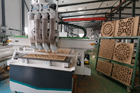 Máquina de Corte y Grabado CNC para Madera, de Cuatro Ejes, Grabado 3D, Alta Precisión, con Certificación CE