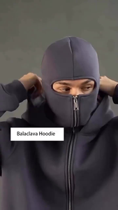 शरद ऋतु शीतकालीन डबल हुड स्वेटशर्ट लोकप्रिय ऊन-पंक्तिबद्ध बालकला जिप पुरुषों की महिला हुडी - Product Image 6