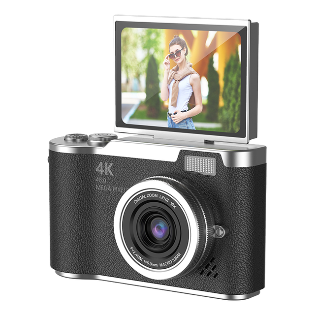 2025 Trending Product Photography 48MP Autofocus Video Camera 2.4-Inch Rotating Screen HD Retro Digital CCD Filter Plastic