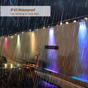 Lampu dinding pagar tenaga surya, alat penerangan luar ruangan tahan air pencahayaan malam penuh suhu warna dapat diatur nyala/mati otomatis 3 LED - Product Image 6