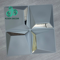 Panel de Pared 3D Moderno de PVC, Adhesivo de Espejo para Interiores, Revestimiento de PVC, Decoración de Paredes para Hoteles, Techos de TV, Villas, Diseño Interior Decorativo