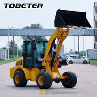 Chargeuse sur pneus de 2 tonnes, godet de 1 m³, diesel 65 kW, 4x4, CE, pour travaux agricoles, de construction et miniers, chargeuse frontale robuste