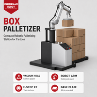 Cobot de palettisation collaboratif flexible, palettiseur robotisé à aspiration sous vide pour l'empilage de cartons en entrepôt