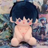 Offre Spéciale 40cm Genshin Impact Cute Anime Fabric Doll KPOP Naked Cotton Plushies OEM Cadeaux personnalisables avec remplissage en coton PP