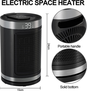 Nuevo Calefactor de Aire Caliente de Escritorio, Calefacción de Cerámica PTC, Control Remoto, Temporizador, Calefactor Eléctrico Silencioso para Oficina Pequeña, Hogar Infantil - Product Image 2