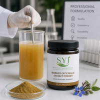 Poudre d'extrait de Bourrache 4:1, Extrait Herbal Naturel de Borago Officinalis de Qualité Alimentaire pour l'Utilisation dans les Aliments et les Boissons