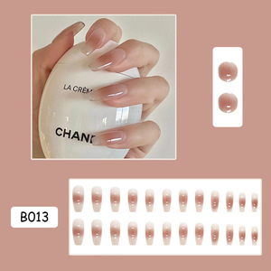 Hua Fei Gradient <span class=keywords><strong>Nail</strong></span> <span class=keywords><strong>Patch</strong></span> Touch Face Wear Armure Explosion <span class=keywords><strong>Manucure</strong></span> Pièces Printemps Été Faux Ongles Ongles Artificiels - Product Image 3