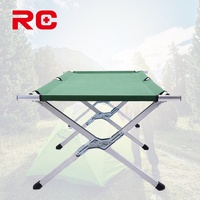 Lit Pliant Fiable et Portable en Aluminium pour Camping et Vacances en Extérieur