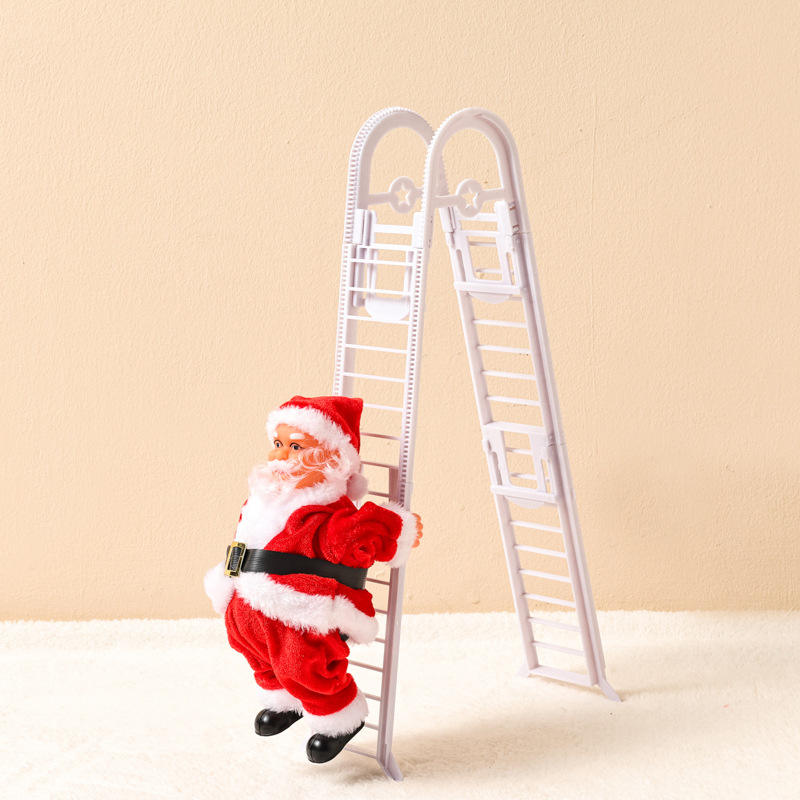 White double ladder santa claus