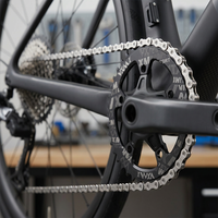 Cadena de Bicicleta de Acero Plateado de 10 Velocidades y 116 Eslabones, Antioxidante, Cambio Suave para Bicicleta de Carretera y Bicicleta de Montaña