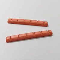 Nut Tulang Asli Pra-Potong untuk Gitar Elektrik 6 Senar, Nut Atas Senar Gitar, Ukuran 42*3.5*4.5 mm
