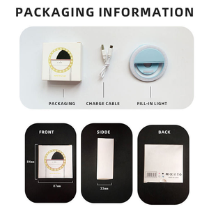 Aro de <span class=keywords><strong>Luz</strong></span> LED para Selfies con Soporte para Teléfono, Trípode Portátil con Clip, Soporte para Cámara con Palo Recargable, Aro de <span class=keywords><strong>Luz</strong></span> para Selfies - Product Image 4