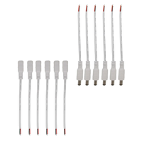 Weiß 5,5x2,1mm DC-Stecker Stecker Buchse Stecker DC-Buchsen adapter für CCTV Single Color 3528 5050 LED-Band leuchte