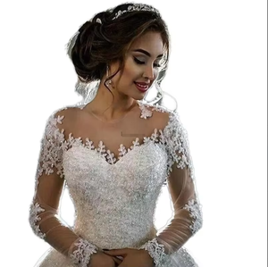 Vestidos Elegantes para Mujer, Vestido de <span class=keywords><strong>Novia</strong></span> de Manga Larga, Vestido de Gala, Vestido de <span class=keywords><strong>Novia</strong></span> de Boutique, Vestido Formal Largo Hasta el Suelo, Personalizado - Product Image 3