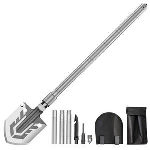 Pala Multifuncional Plegable para Exteriores D10-27, Herramienta de Supervivencia para Camping con Mango en D, Pala de Entrenchamiento de Grado Industrial - Product Image 5