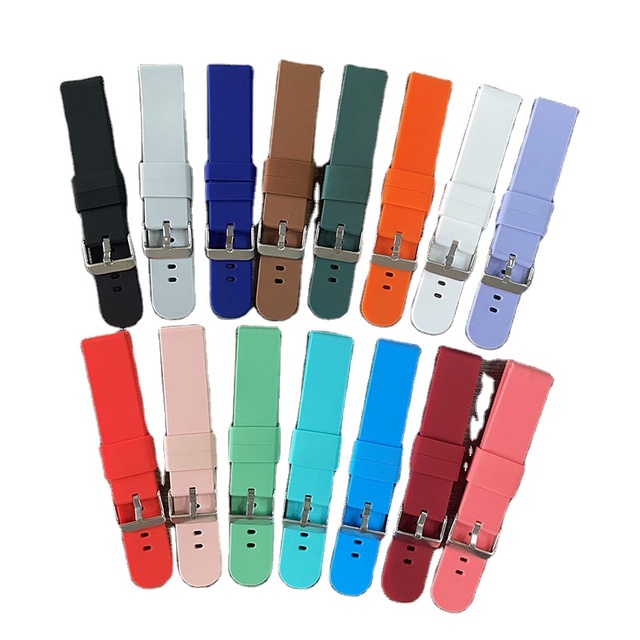 20mm Quick Release Smooth Rubber Silicone Sport Watch Band Watch Strap