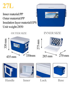 27L Công suất Cooler <span class=keywords><strong>Box</strong></span> cho cắm trại, bbqs, tailgating & hoạt động ngoài trời - Product Image 6