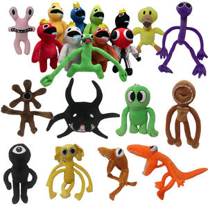 Orange Plush Rainbow Friends Cartoon Kid Character Halloween Monster  Stuffed Toy