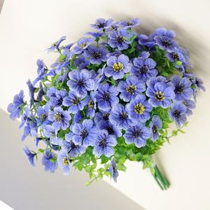 Fleur artificielle 7 fourchettes feuilles d'eucalyptus <span class=keywords><strong>Amazon</strong></span> nouvelle fleur <span class=keywords><strong>de</strong></span> <span class=keywords><strong>soie</strong></span> artificielle violette ornements <span class=keywords><strong>de</strong></span> table décoratifs fleur - Product Image 4