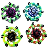 Giroscopio versátil para niños, espiral de dedo, cadena de juguete versátil, transformación, juguete de descompresión creativo